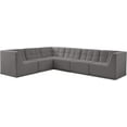 thumbnail image 1 of Meridian Furniture Relax Grey Velvet Modular Sectional, 1 of 13