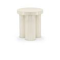 thumbnail image 1 of Meridian Furniture Rhodes Contemporary Metal End Table in Cream, 1 of 7