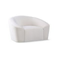 thumbnail image 1 of Meridian Furniture Riley Cream Velvet Chair, 1 of 8