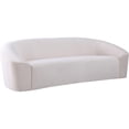 thumbnail image 1 of Meridian Furniture Riley Cream Velvet Sofa, 1 of 5