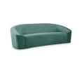 thumbnail image 1 of Meridian Furniture Riley Mint Velvet Sofa, 1 of 8