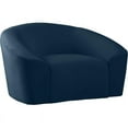 thumbnail image 1 of Meridian Furniture Riley Navy Velvet Chair, 1 of 5