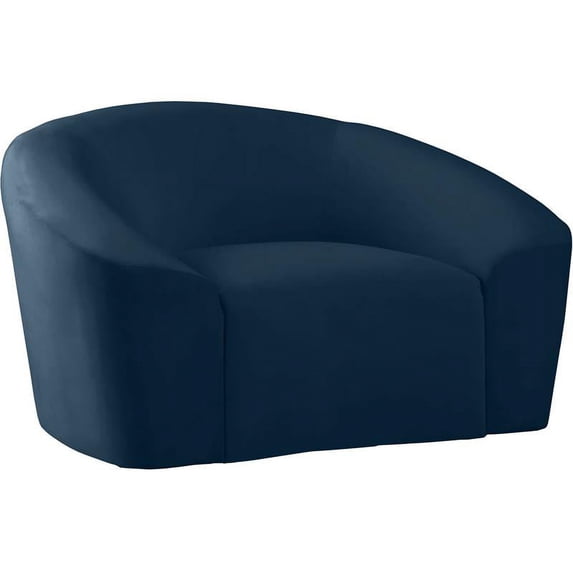 Meridian Furniture Riley Navy Velvet Chair