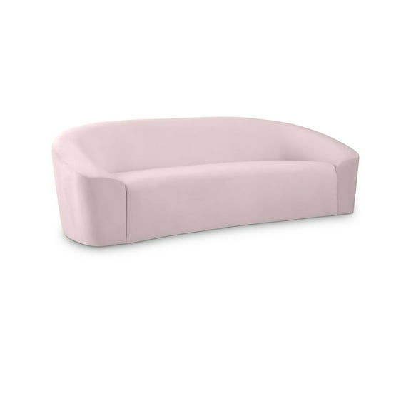 Meridian Furniture Riley Pink Velvet Sofa