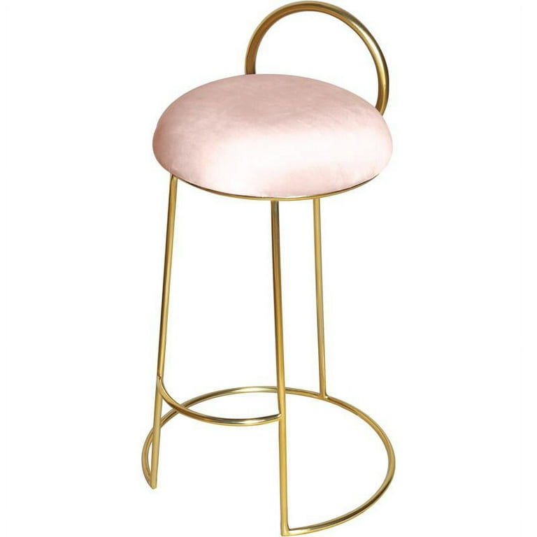 Meridian Furniture Ring Velvet Counter Stool - Gold Meridian Furniture Ring Velvet Counter Stool - Gold
