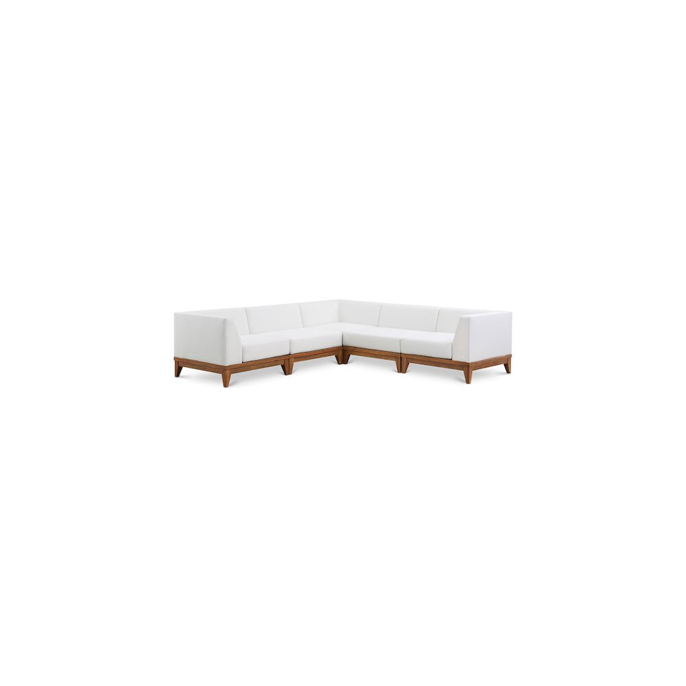 Meridian Furniture Rio Outdoor Off White Waterproof Modular Sectional 6A Meridian Furniture Rio Outdoor Off White Waterproof Modular Sectional 6A