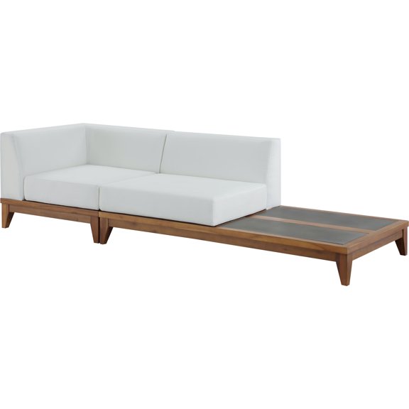 Meridian Furniture Rio Off White Water Resisting Fabric Modular Sofa