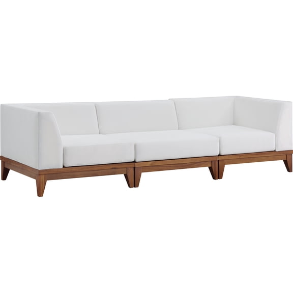 Meridian Furniture Rio Off White Water Resisting Fabric Modular Sofa