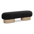 thumbnail image 1 of Meridian Furniture Robertson Black Boucle Fabric Bench, 1 of 17