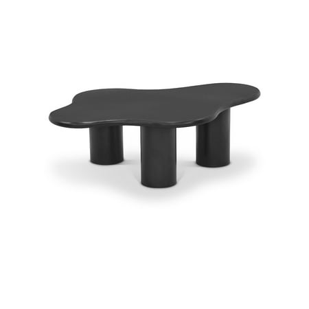 Meridian Furniture Romaine Contemporary Metal Coffee Table in Matte Black