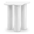 thumbnail image 1 of Meridian Furniture Romaine Contemporary Metal End Table in White, 1 of 7