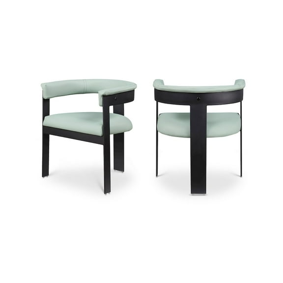 Meridian Furniture Romeo Mint Green Vegan Leather Dining Chair (Set of 2)