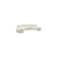 thumbnail image 1 of Meridian Furniture Rosa Cream Velvet 3pc. Sectional, 1 of 13