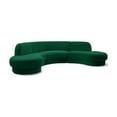thumbnail image 1 of Meridian Furniture Rosa Green Velvet 3pc. Sectional, 1 of 13