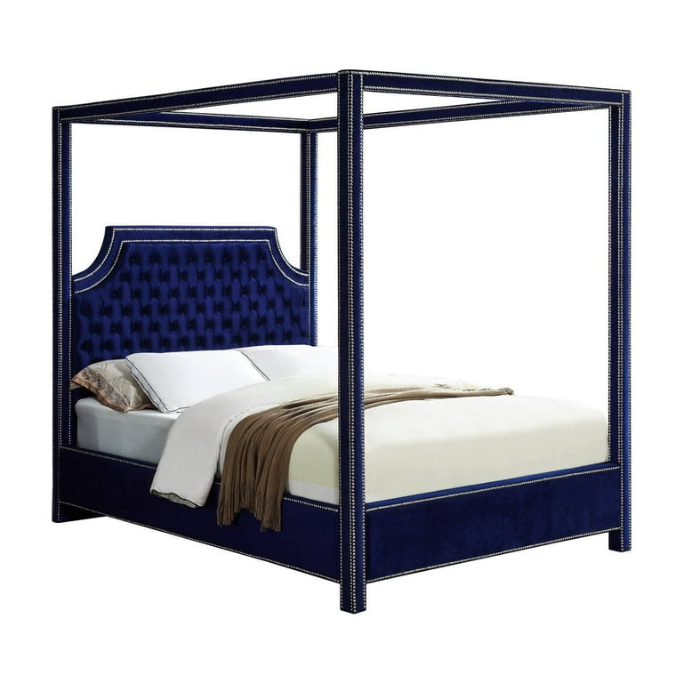 Meridian Furniture Rowan Velvet Queen Bed Meridian Furniture Rowan Velvet Queen Bed