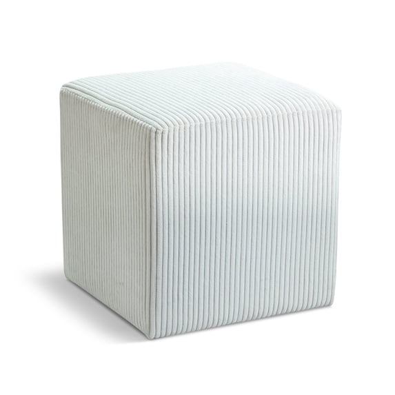 Meridian Furniture Roy Cream Ottoman/Stool