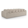 thumbnail image 1 of Meridian Furniture Rumble Taupe Vegan Leather Bench, 1 of 10