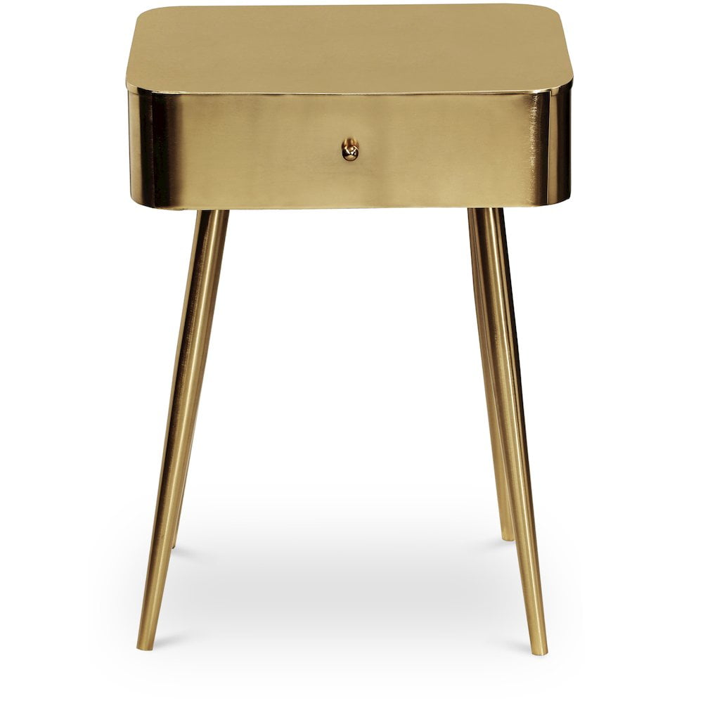 Rylan Gold Metal Nightstand with 1 Drawer