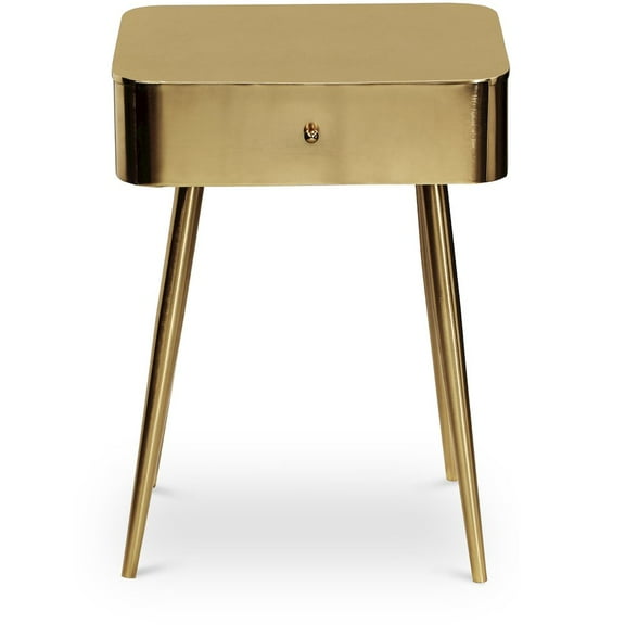 Meridian Furniture Rylan Gold Metal Night Stand
