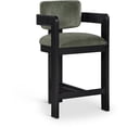 thumbnail image 1 of Meridian Furniture Sacha Green Velvet Stool, 1 of 9