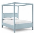 thumbnail image 1 of Meridian Furniture Salina Light Blue Linen Textured Fabric Upholstered Full Bed, 1 of 11