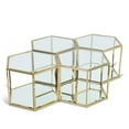 thumbnail image 1 of Meridian Furniture Sei Modular Stainless Steel and Glass 4 Piece Coffee Table, 1 of 5
