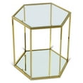 thumbnail image 1 of Meridian Furniture Sei Modular Stainless Steel and Glass End Table, 1 of 5