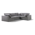 thumbnail image 1 of Meridian Furniture Serene 114" Linen Fabric Modular Sectional in Gray, 1 of 15