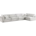 thumbnail image 1 of Meridian Furniture Serene Cream Linen Fabric Deluxe Modular Sectional, 1 of 13