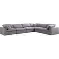 thumbnail image 1 of Meridian Furniture Serene Gray Durable Linen Fabric Modular Sectional, 1 of 5