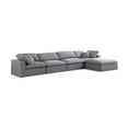 thumbnail image 1 of Meridian Furniture Serene Gray Durable Linen Fabric Modular Sectional, 1 of 12