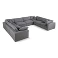 thumbnail image 1 of Meridian Furniture Serene Gray Durable Linen Fabric Modular Sectional, 1 of 17