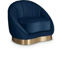 Meridian Furniture Shelly Navy Velvet Chair