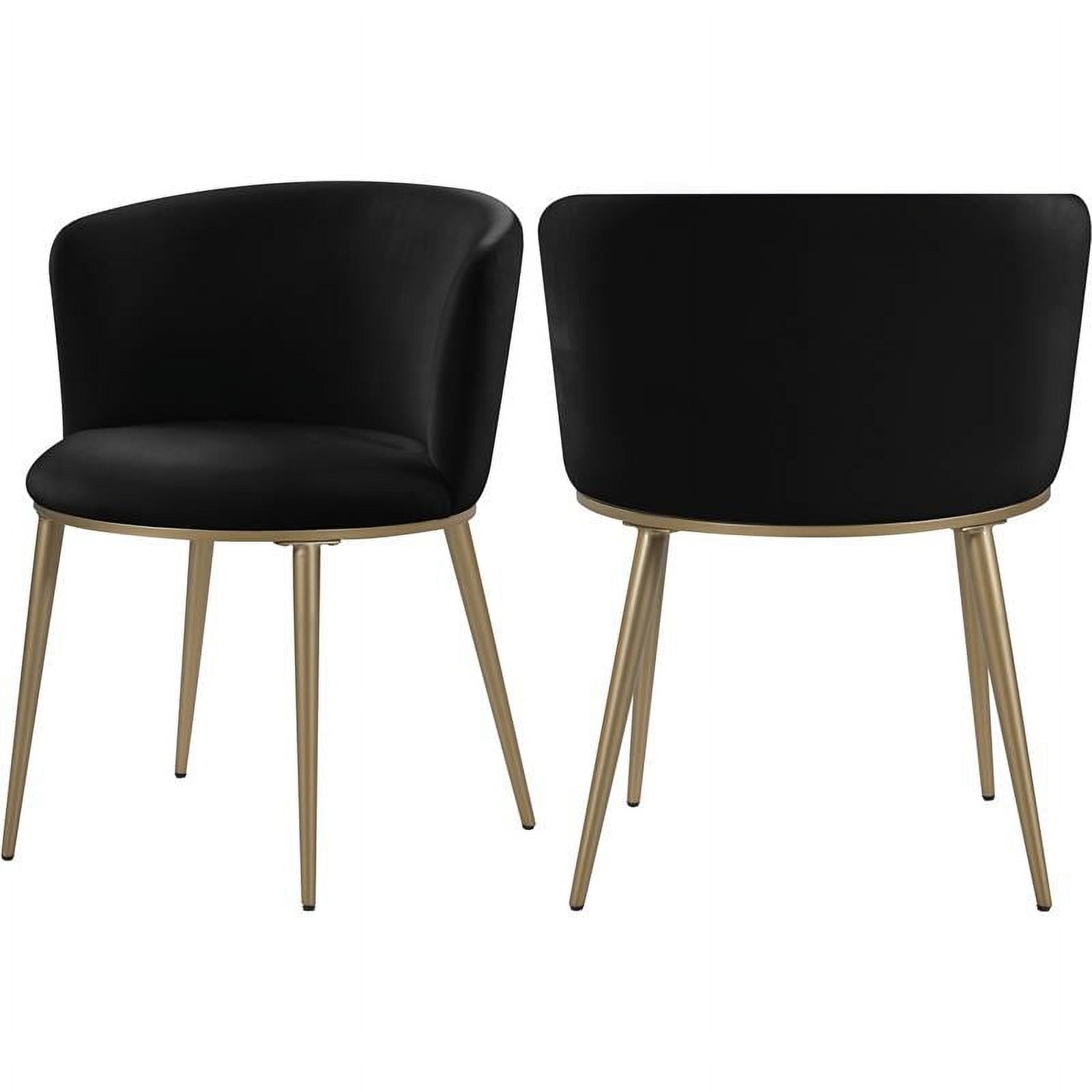 Meridian Furniture Skylar Faux Leather Dining Chair - Gold Meridian Furniture Skylar Faux Leather Dining Chair - Gold