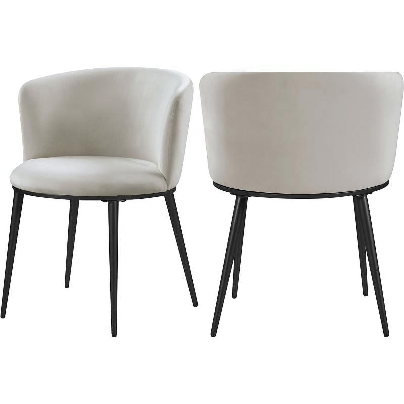 Meridian Furniture Skylar Velvet Dining Chair - Black Meridian Furniture Skylar Velvet Dining Chair - Black