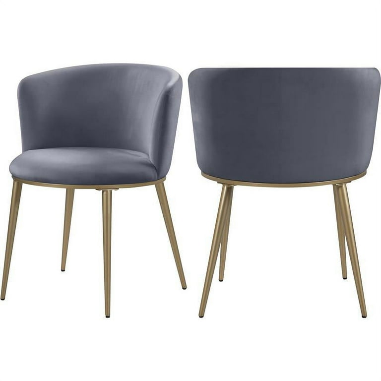 Meridian Furniture Skylar Faux Leather Dining Chair - Gold Meridian Furniture Skylar Faux Leather Dining Chair - Gold