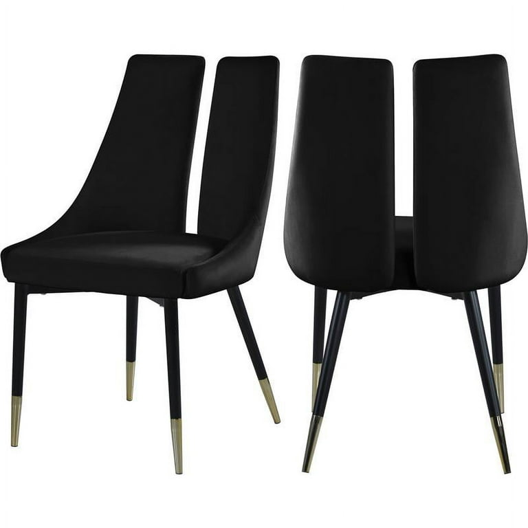 Meridian Furniture Sleek Velvet Dining Chair