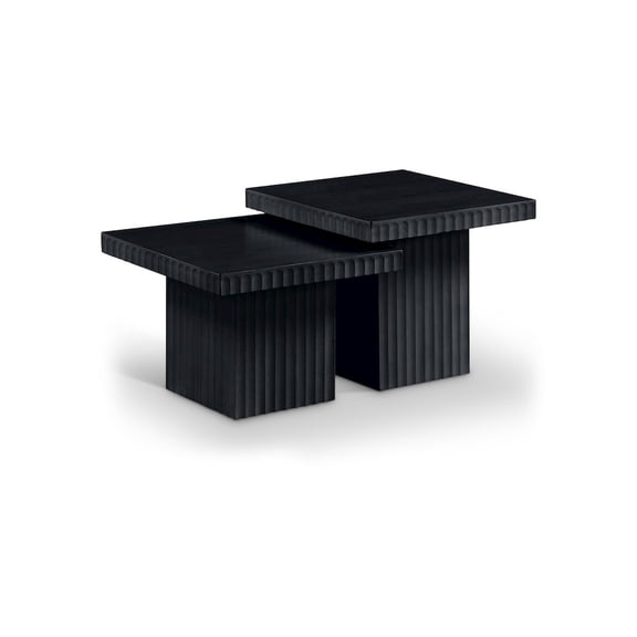 Meridian Furniture Spencer 2-Piece Black Oak Veneer Coffee Table