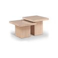 thumbnail image 1 of Meridian Furniture Spencer 2-Piece Natural Oak Veneer Coffee Table, 1 of 9