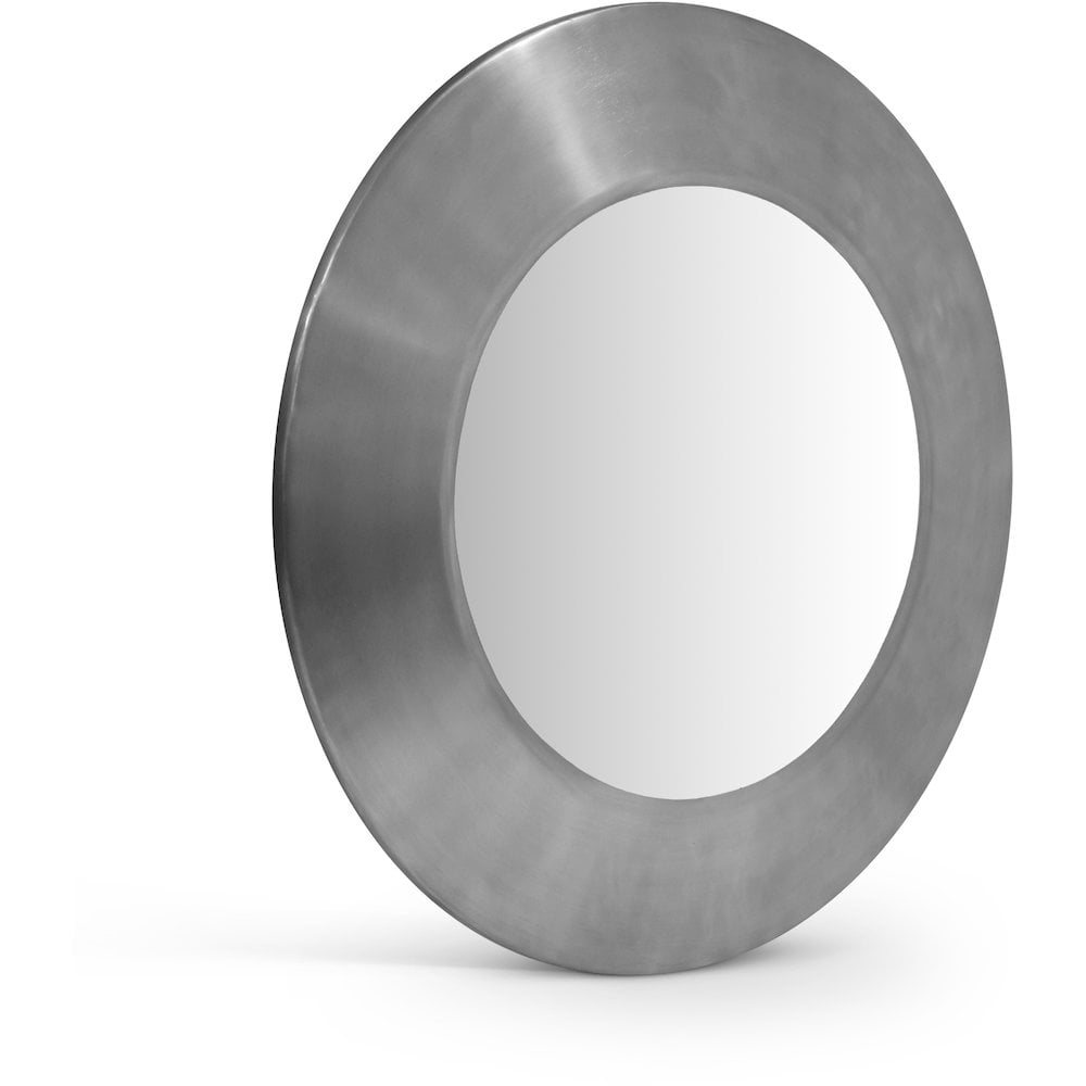 Meridian Mirror Meridian Furniture Sphere Silver Iron Mirror - Walmart.com