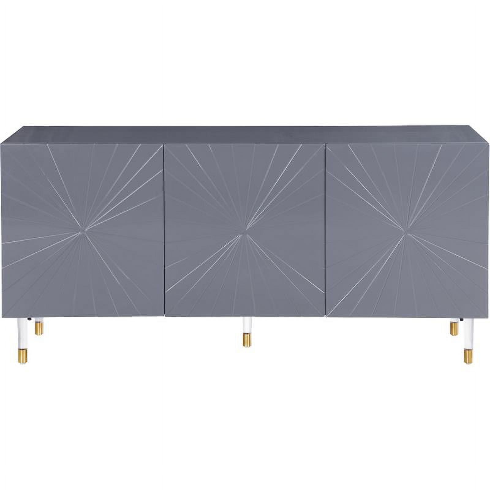 Meridian Furniture Starburst Sideboard/Buffet - Grey Meridian Furniture Starburst Sideboard/Buffet - Grey