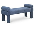 thumbnail image 1 of Meridian Furniture Stefano Navy Fabric Bench, 1 of 8