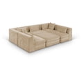 thumbnail image 1 of Meridian Furniture Stellar 114" Beige Chenille Fabric 6Pc. Modular Sectional, 1 of 9