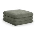 thumbnail image 1 of Meridian Furniture Stellar Green Chenille Fabric Modular Ottoman, 1 of 7