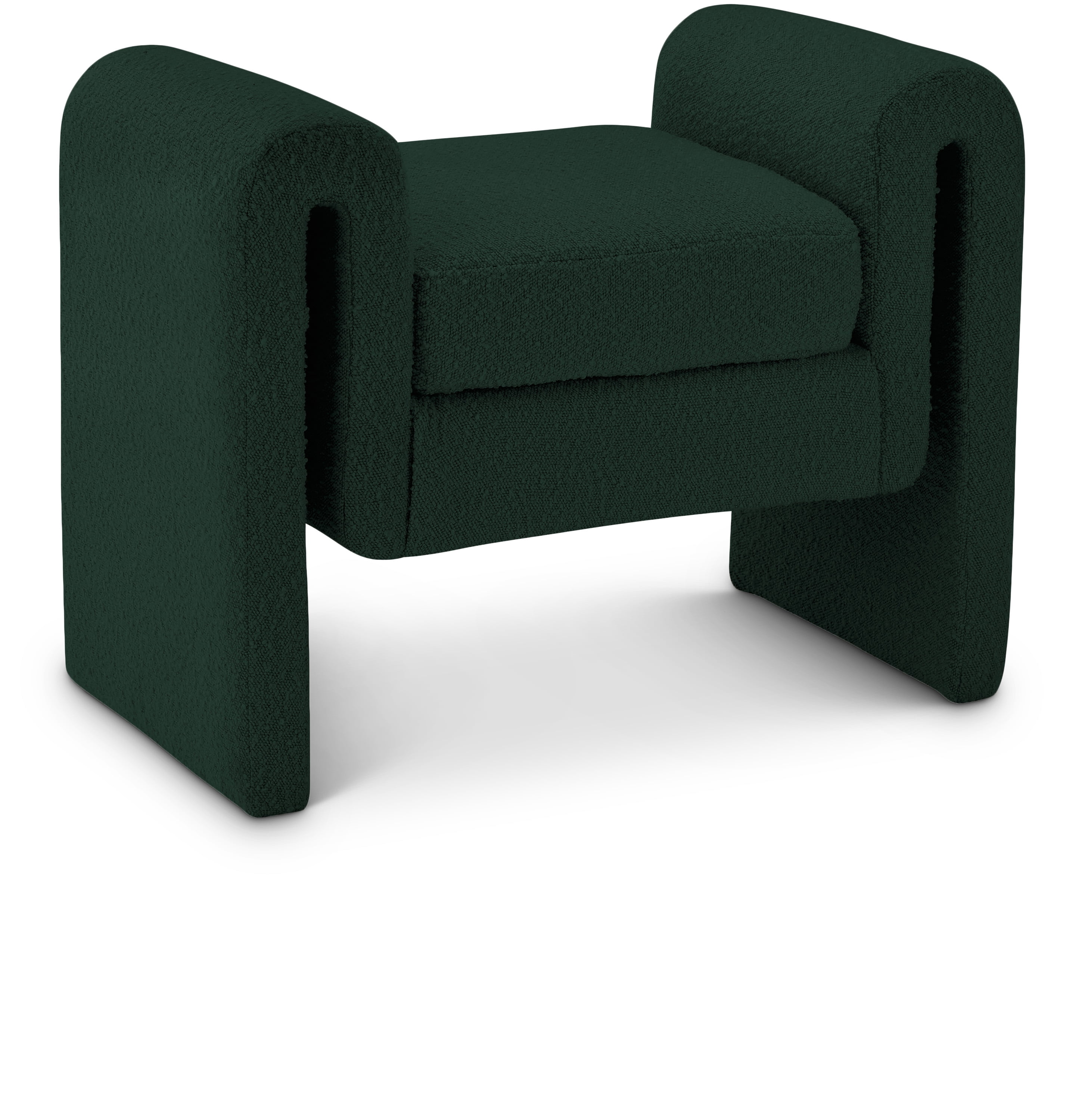 Meridian Furniture Stylus Green Fabric Bench