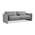 thumbnail image 1 of Meridian Furniture Stylus Grey Boucle Fabric Sofa, 1 of 18