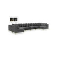 thumbnail image 1 of Meridian Furniture Tremblay Grey Velvet Modular Sectional, 1 of 15