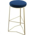 thumbnail image 1 of Meridian Furniture Tres Navy Velvet Bar Stool, 1 of 4