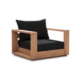 thumbnail image 1 of Meridian Furniture Tulum Black Water Resisting Outdoor Chair, 1 of 8
