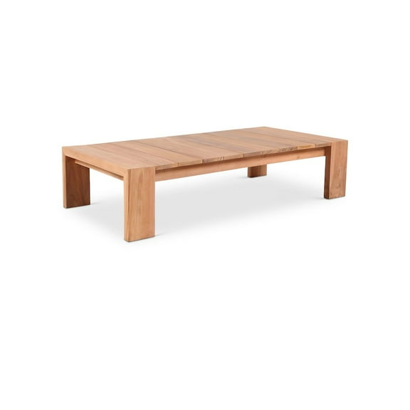 Meridian Furniture Tulum Natural Teak Outdoor Coffee Table